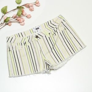 PAIGE Catalina Pink Lemonade stripe Shorts